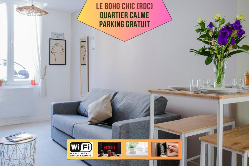 Ideal Pro & Couple - 2 Logements Theme Boho Chic Rdc & Dandy 1Er Etage - Quartier Calme - Jardin - Wifi Hd - Smart Tv - Parking Gratuit - Proche Centre & Transports - Ask Home 발랑시엔 외부 사진