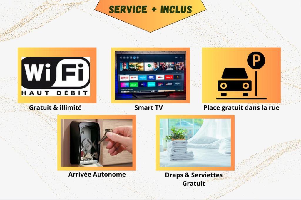 Ideal Pro & Couple - 2 Logements Theme Boho Chic Rdc & Dandy 1Er Etage - Quartier Calme - Jardin - Wifi Hd - Smart Tv - Parking Gratuit - Proche Centre & Transports - Ask Home 발랑시엔 외부 사진