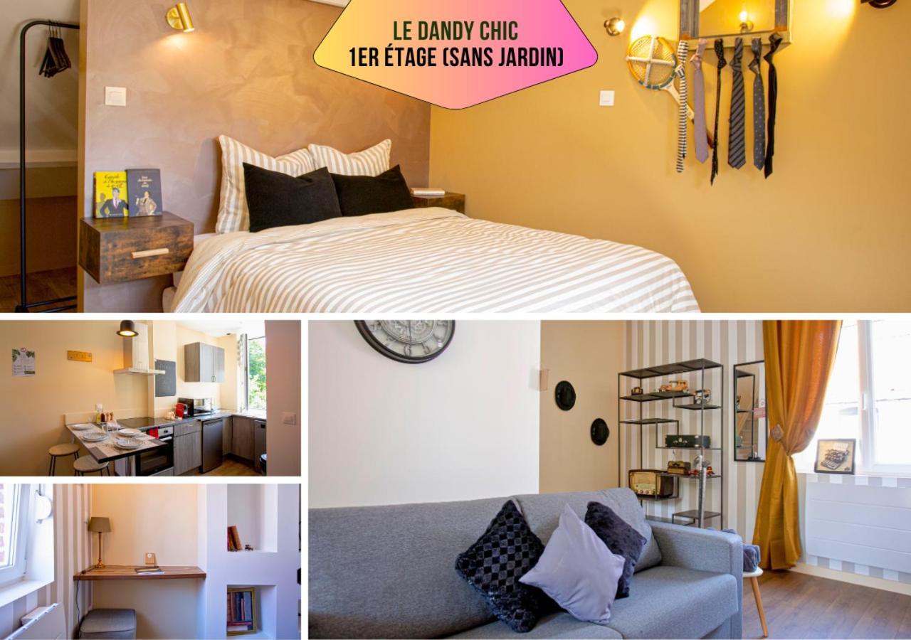 Ideal Pro & Couple - 2 Logements Theme Boho Chic Rdc & Dandy 1Er Etage - Quartier Calme - Jardin - Wifi Hd - Smart Tv - Parking Gratuit - Proche Centre & Transports - Ask Home 발랑시엔 외부 사진