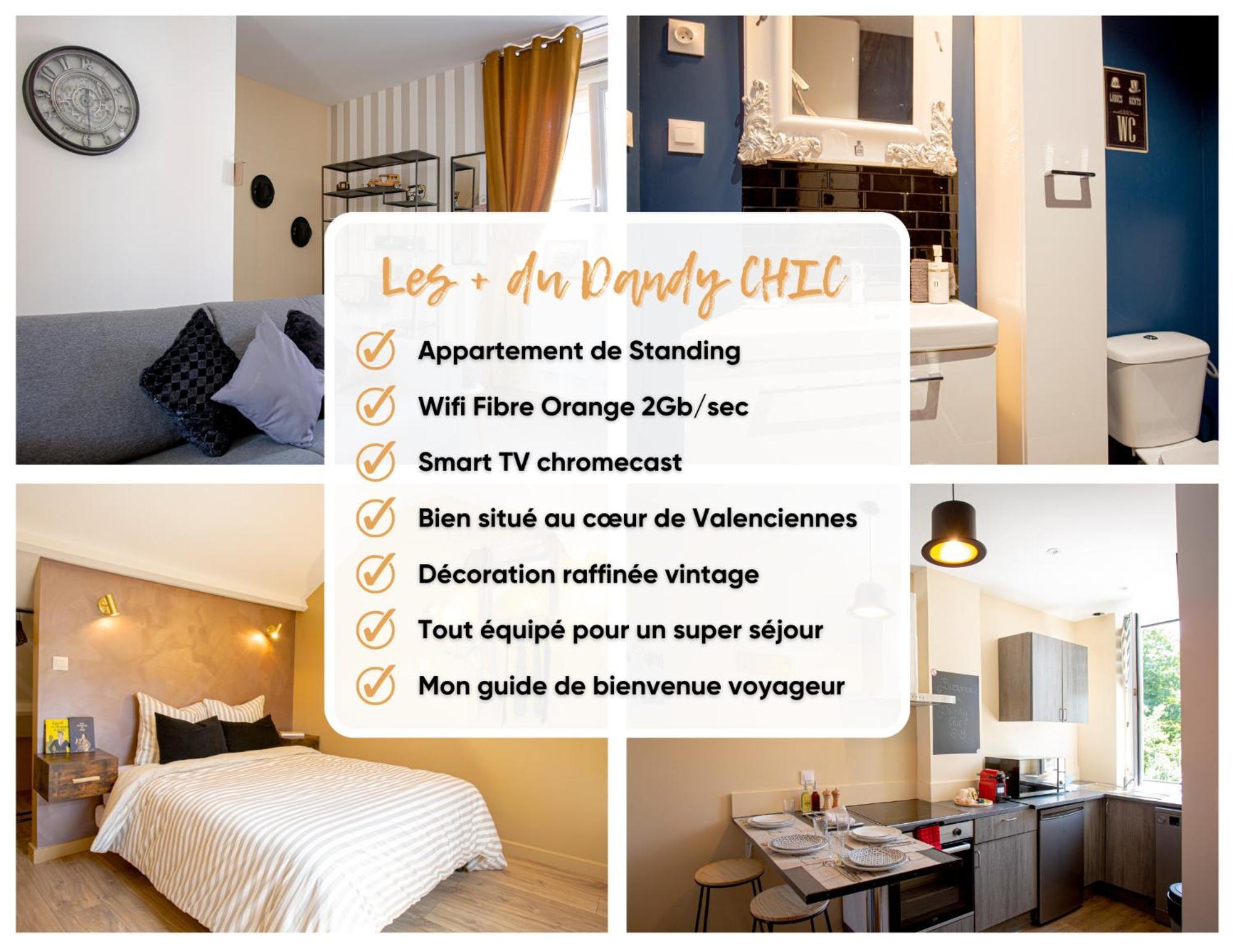 Ideal Pro & Couple - 2 Logements Theme Boho Chic Rdc & Dandy 1Er Etage - Quartier Calme - Jardin - Wifi Hd - Smart Tv - Parking Gratuit - Proche Centre & Transports - Ask Home 발랑시엔 외부 사진